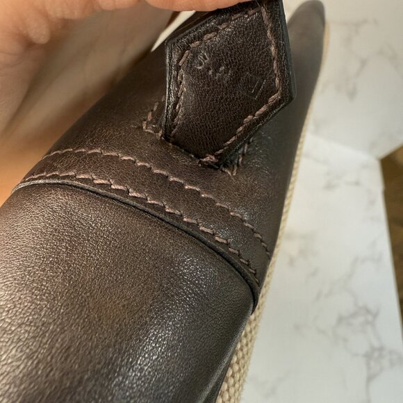 HERMES Porte-Documents Plume 38 Briefcase Bag Ecru Beige Toile H Ebene Evercalf - Picture 5 of 16